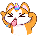 Sticker unicorn-cat