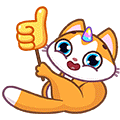 Sticker unicorn-cat