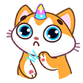 Sticker unicorn-cat
